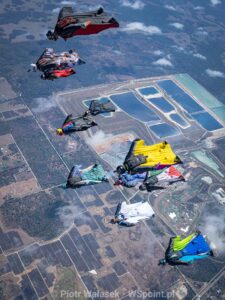 Wingsuit pilots at Flock Fest 2026 Zephyrhills Z-Hills