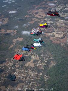 Wingsuit pilots at Flock Fest 2026 Zephyrhills Z-Hills