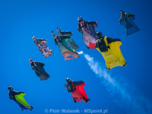 Wingsuit pilots at Flock Fest 2026 Zephyrhills Z-Hills