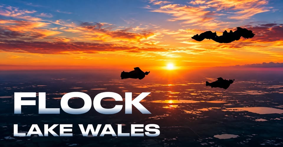 Flock Lake Wales wingsuit event